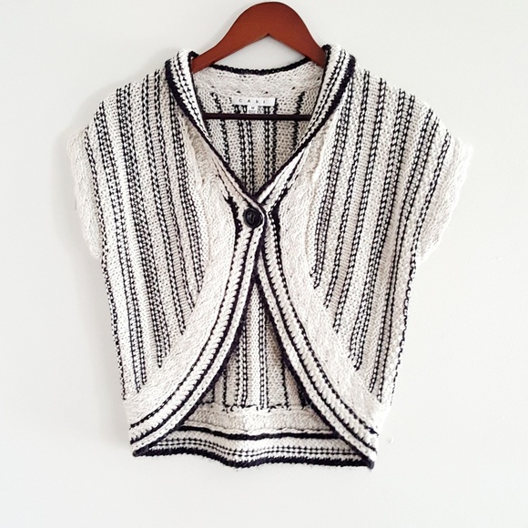 CAbi Sweaters - CAbi knit Bolero stripe shrug sweater size M